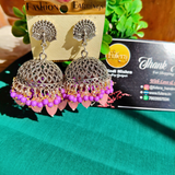 Lavender Petal Jhumkas