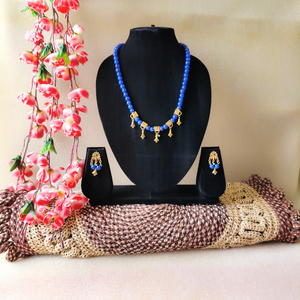 Royel Blue beads necklace