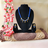 Royel Blue beads necklace
