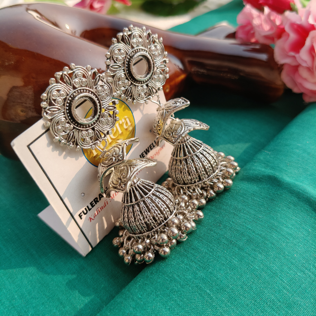 Monika Silver Jhumka