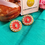 Kundan & Fabric Earring
