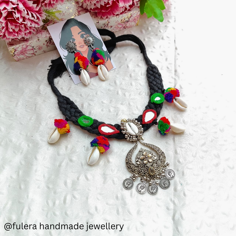 Black Thread Necklace
