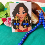 Royel Blue beads necklace