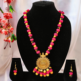 Pink Golden Aura Necklace