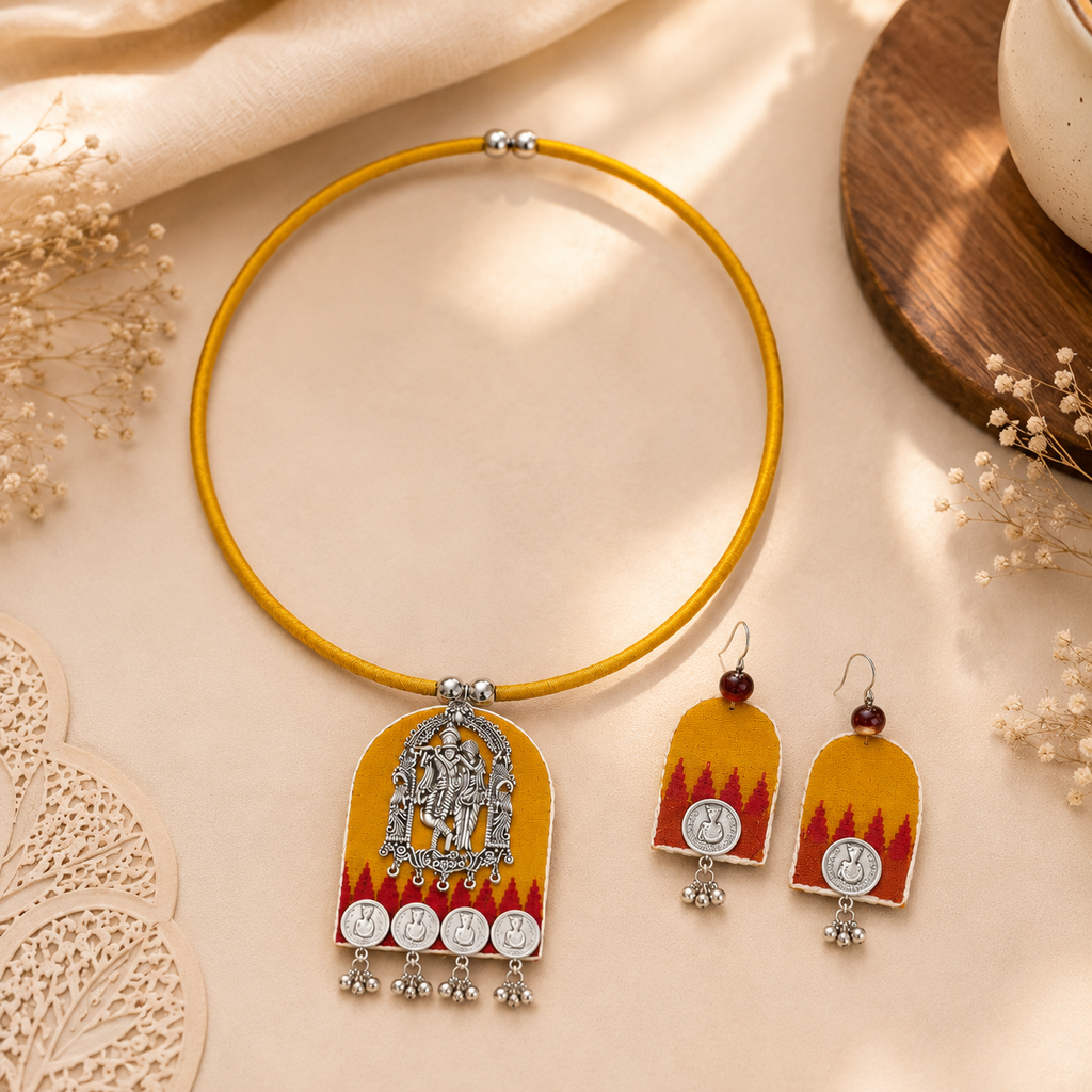 Mustard Yellow Hasli Set