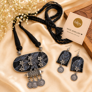 Black Fabric Nacklace