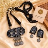 Black Fabric Nacklace