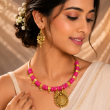 Pink and Golden charms anti turnis hasli