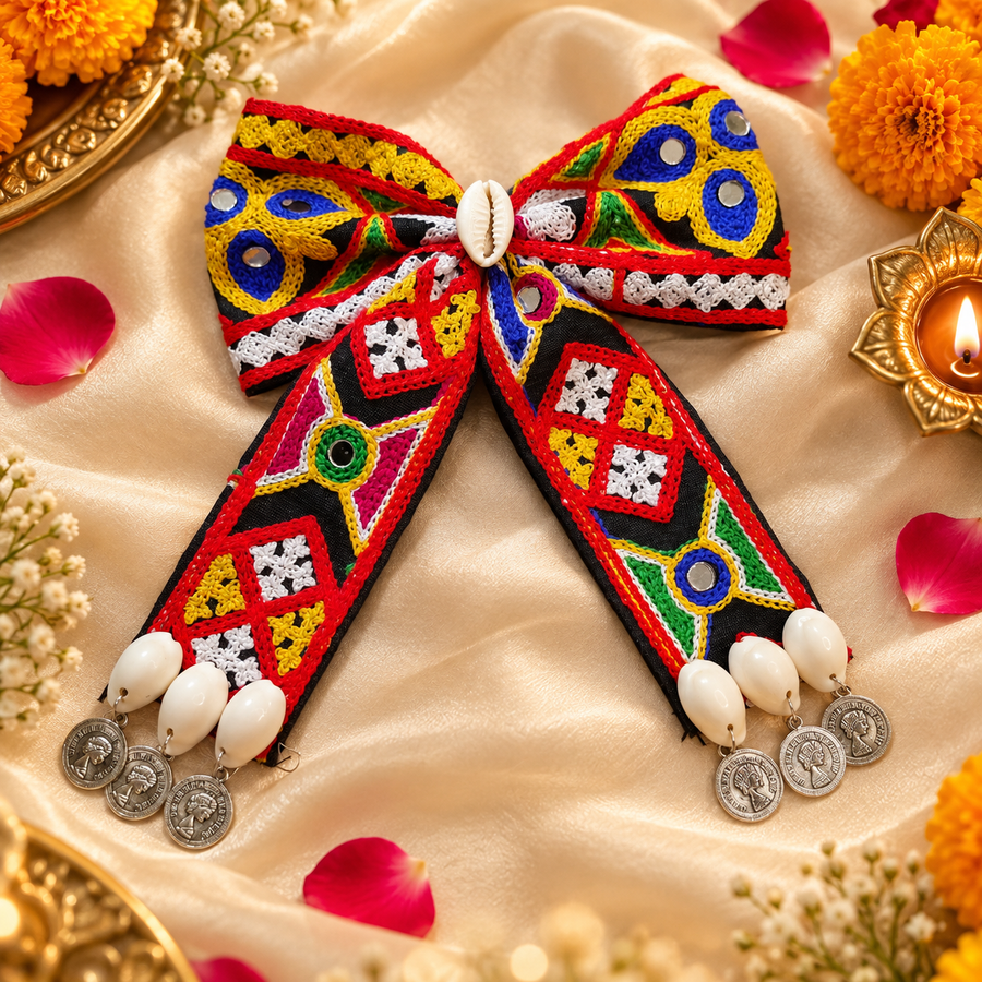 Garba Rangili Hair Bow