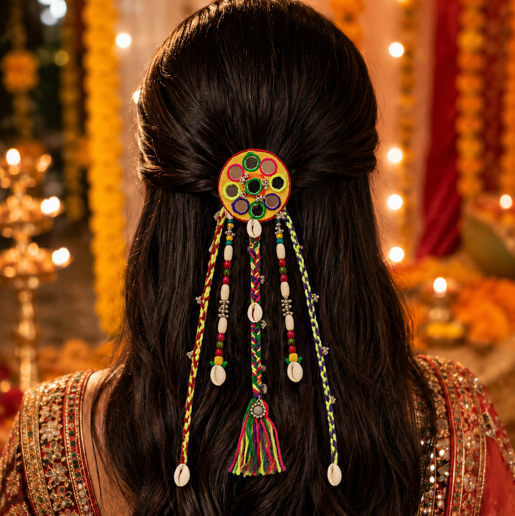 Multicolour Mirror Hair Clips
