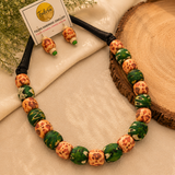 Dark Green Beads Necklace