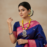 Yellow Cotton Beads Nacklace