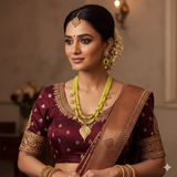 Mint green beads necklace