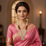 Mint Green Kundan Pendant Set