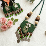 Forest Leaf Boho Necklace Set