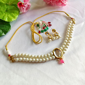 Royal Pearl Kundan Choker Set