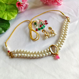 Royal Pearl Kundan Choker Set