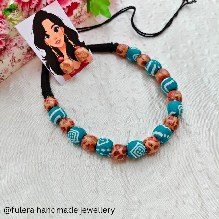Sky Blue Beads Necklace