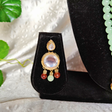 Mint Green Kundan Pendant Set
