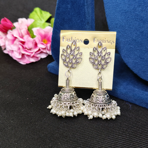 Shital silver jhumka