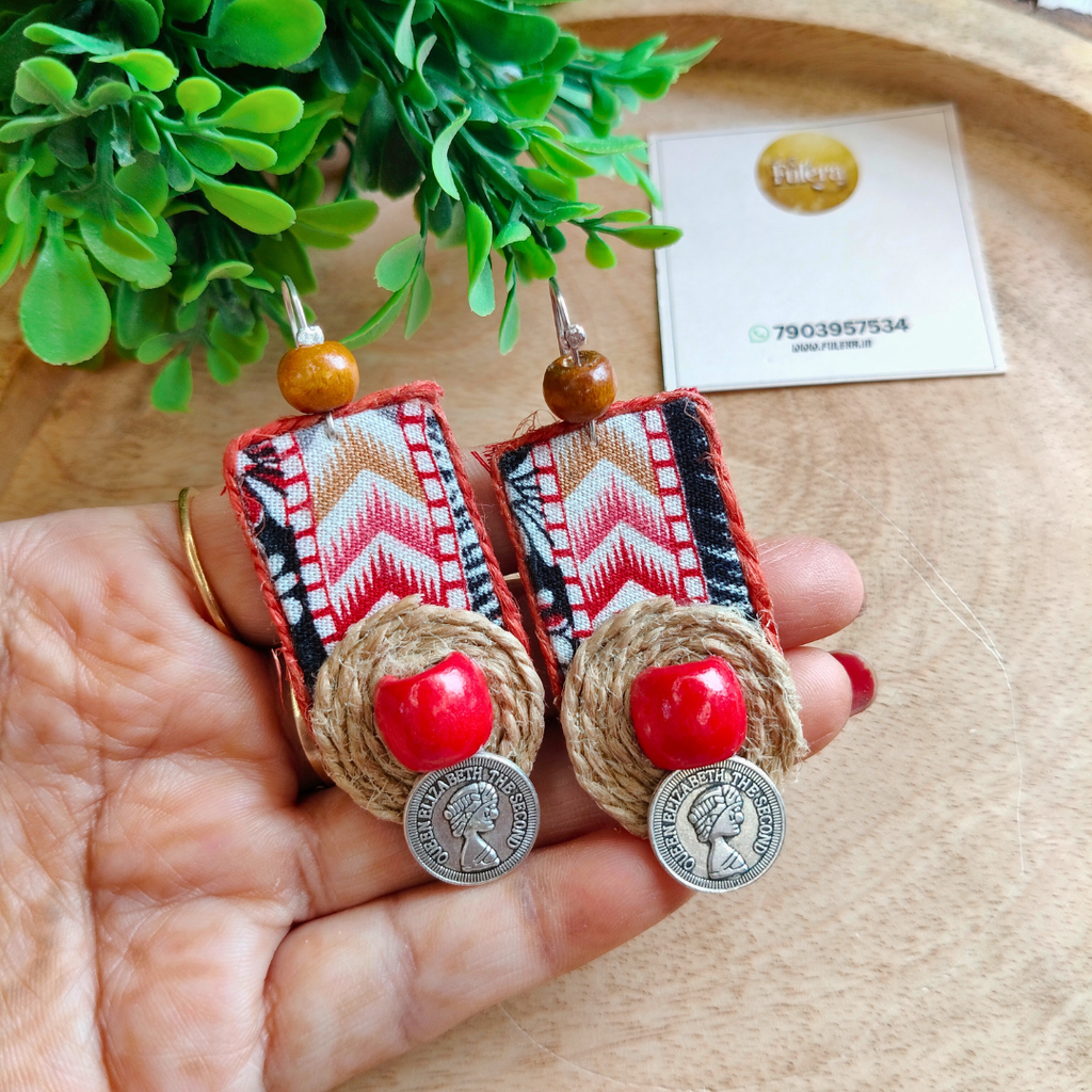 Fabric Earrings