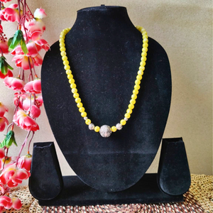 Yellow Beads Necklace