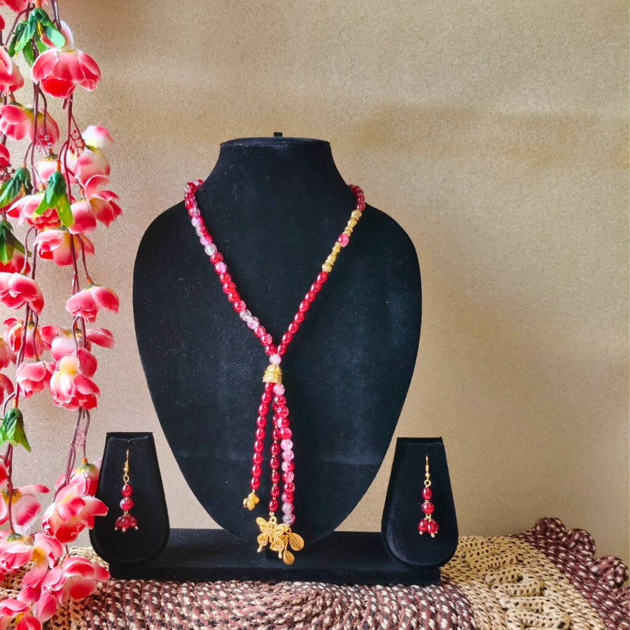 Red Beads Necklace