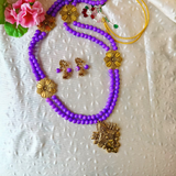 Purple Oxidised Pendent Set